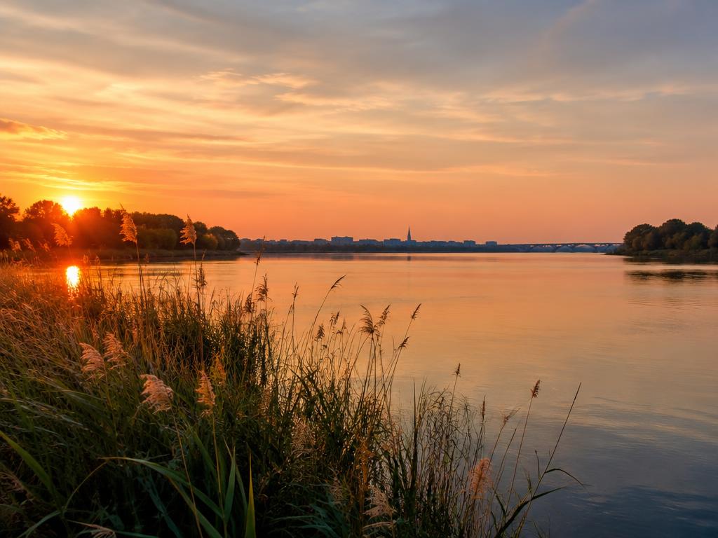 The river at golden hour
